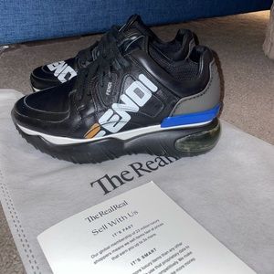 Fendi Leather Chunky Sneakers